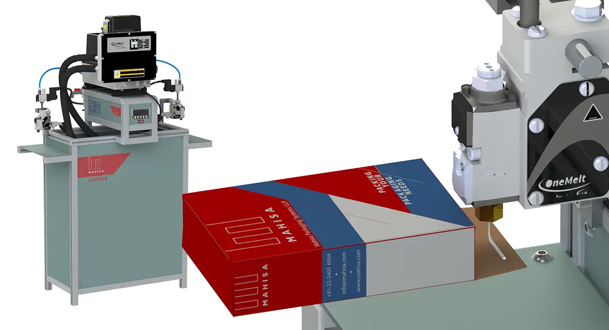 Gluing machine for box, manual box gluing machine, gluing machines, box gluing machines, hot melt gluing machine, packaging glue machine, gluing machine for boxes, box flap closure, box packaging, mono carton pasting machine, mono carton manufacturing process, industrial hot glue machine, carton sealing hot glue, packaging cost in india, small box pasting machine, automatic gluing machine