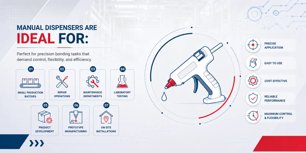Explore Packaging Automation with Hot Melt Dispenser Blogs 186 How to Choose the Right Manual Glue Dispenser for Industrial Applications, Mahisa Packaging, EcoPlus Manual Glue Dispenser