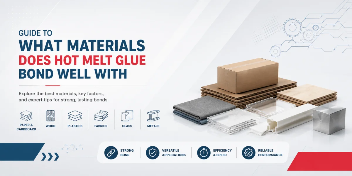 Explore Packaging Automation with Hot Melt Dispenser Blogs 189 What Materials Does Hot Melt Glue Bond Well With, Mahisa Packaging, Hot Melt Glue Bonding, Glue usages