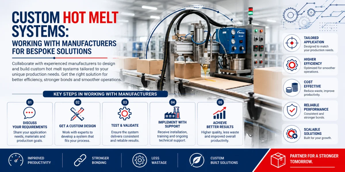 Explore Packaging Automation with Hot Melt Dispenser Blogs 232 Custom Hot Melt Systems for industrial adhesive applications