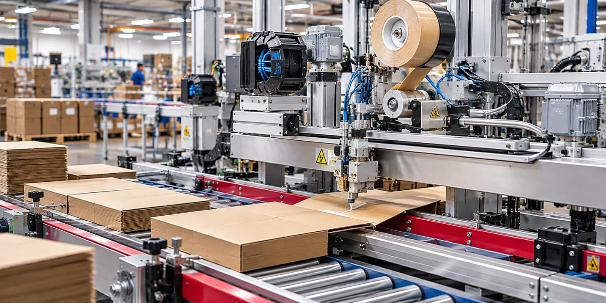 Explore Packaging Automation with Hot Melt Dispenser Blogs 228 Text High volume glue machine for efficient adhesive dispensing in packaging production lines